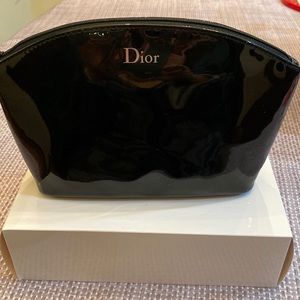 NIB Christian Dior Trousseau Pouch Cosmetic Bag Black